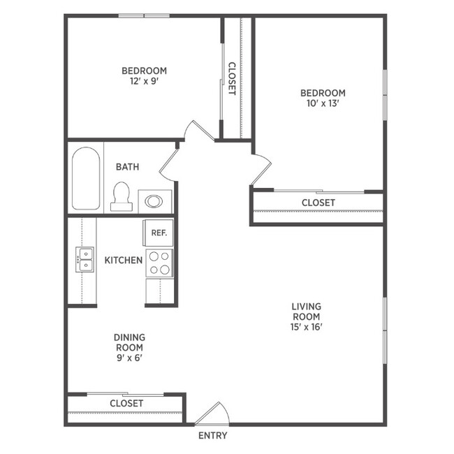 Floorplan - Woodbrook Village Apartments