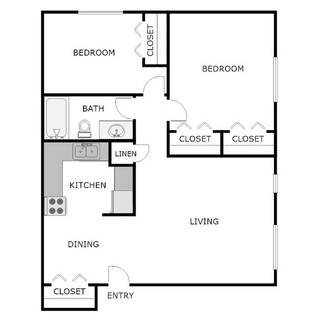 Floorplan - Golf Bridge Apartments