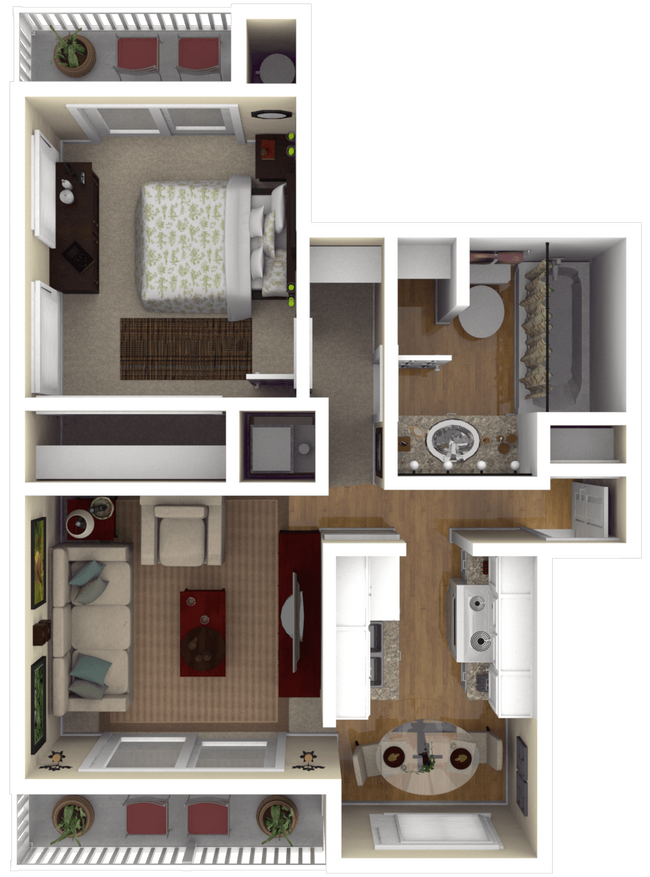 Floorplan - Villa Palms Apartment Homes