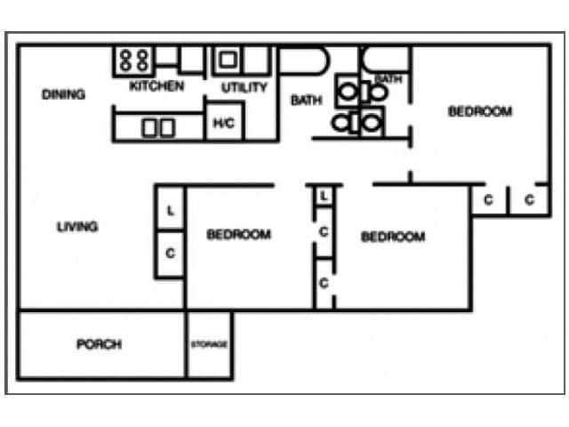 3BR/2BA - Carson Landing Apartments