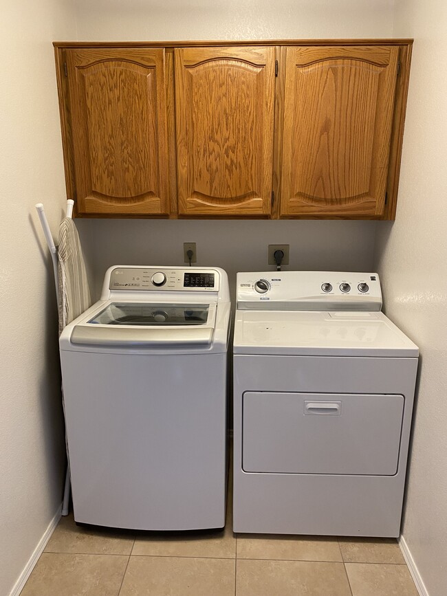 Laundry RM with full size W/D & Iron board - 9257 E Sutton Dr