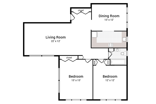 2 Bedroom | 1 Bathroom - 429 Apartments