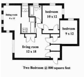 2br/1ba - The Rotherwood Apartments