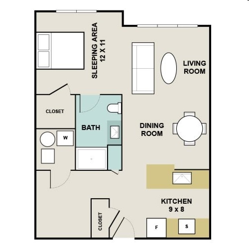 Curtis with Den - Charlesbank Apartment Homes