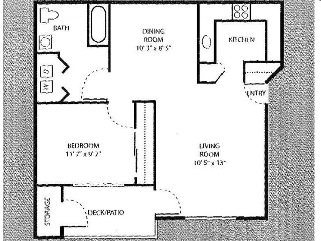 1BR/1BA - Stone Ridge Apartments