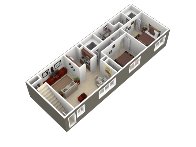 Floorplan - Woodland Plaza Apartments