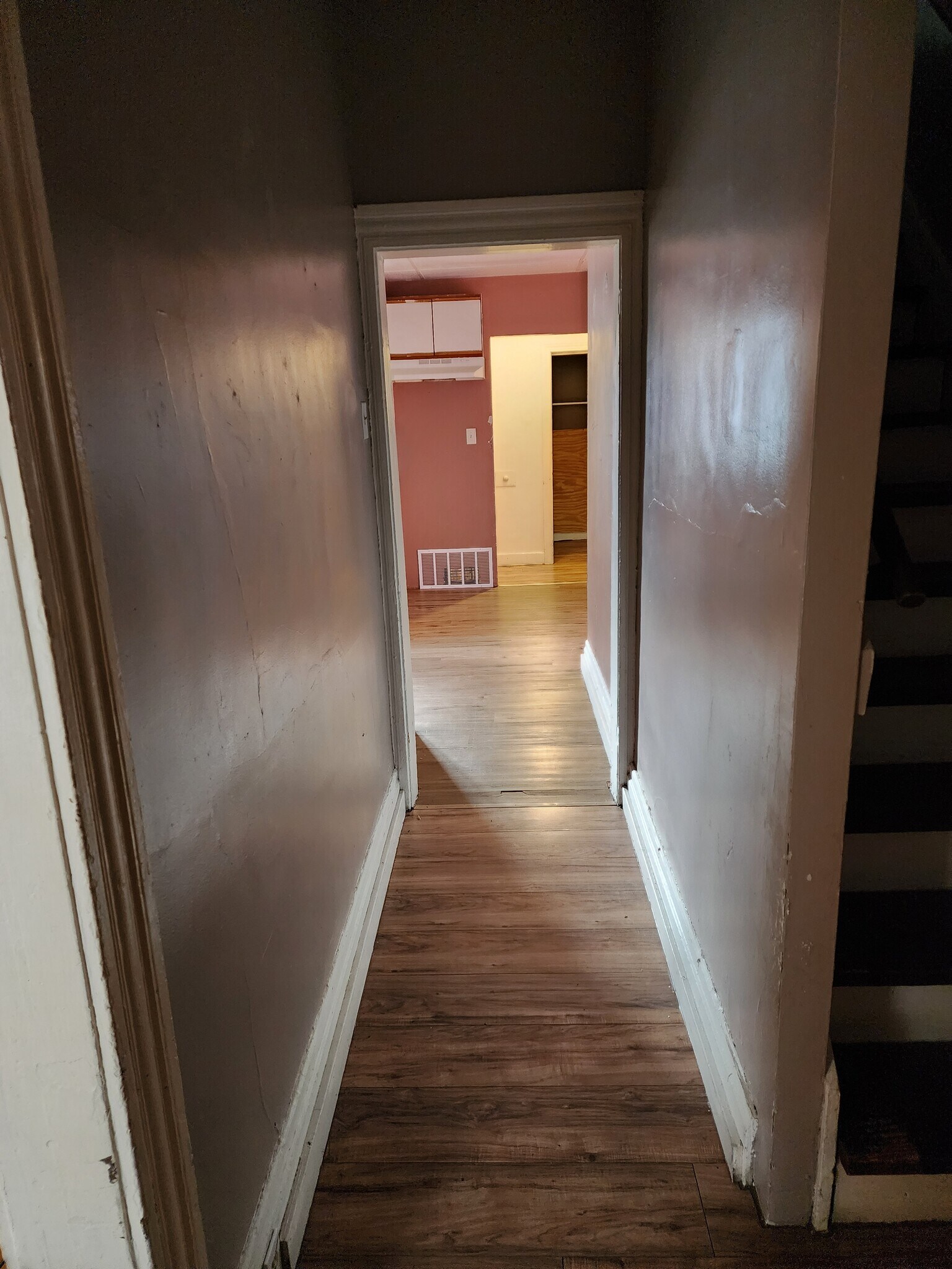 Hallway from kitchen to living room - 1324 S Pittsburgh St