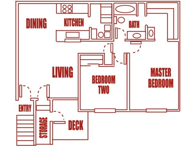 2BR/1BA - Lincoln Park Apartments