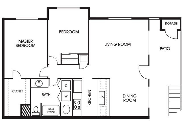 Floorplan - Poplar Village Apartments