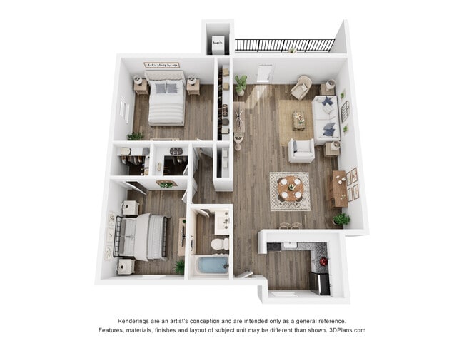 Floorplan - Lakeshore Presidential Apartments