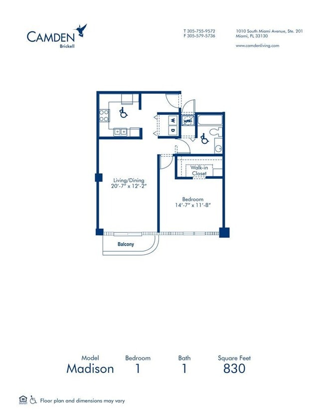 Floorplan - Camden Brickell