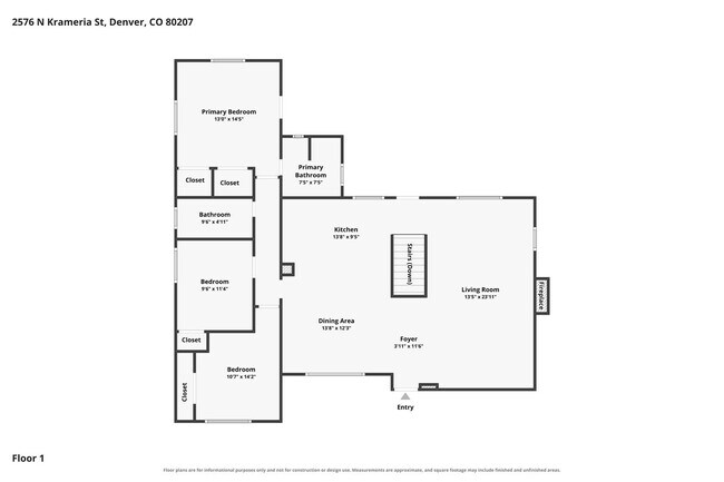 Building Photo - 4BD, 3BA Park Hill Home with Yard and 2-Car Garage