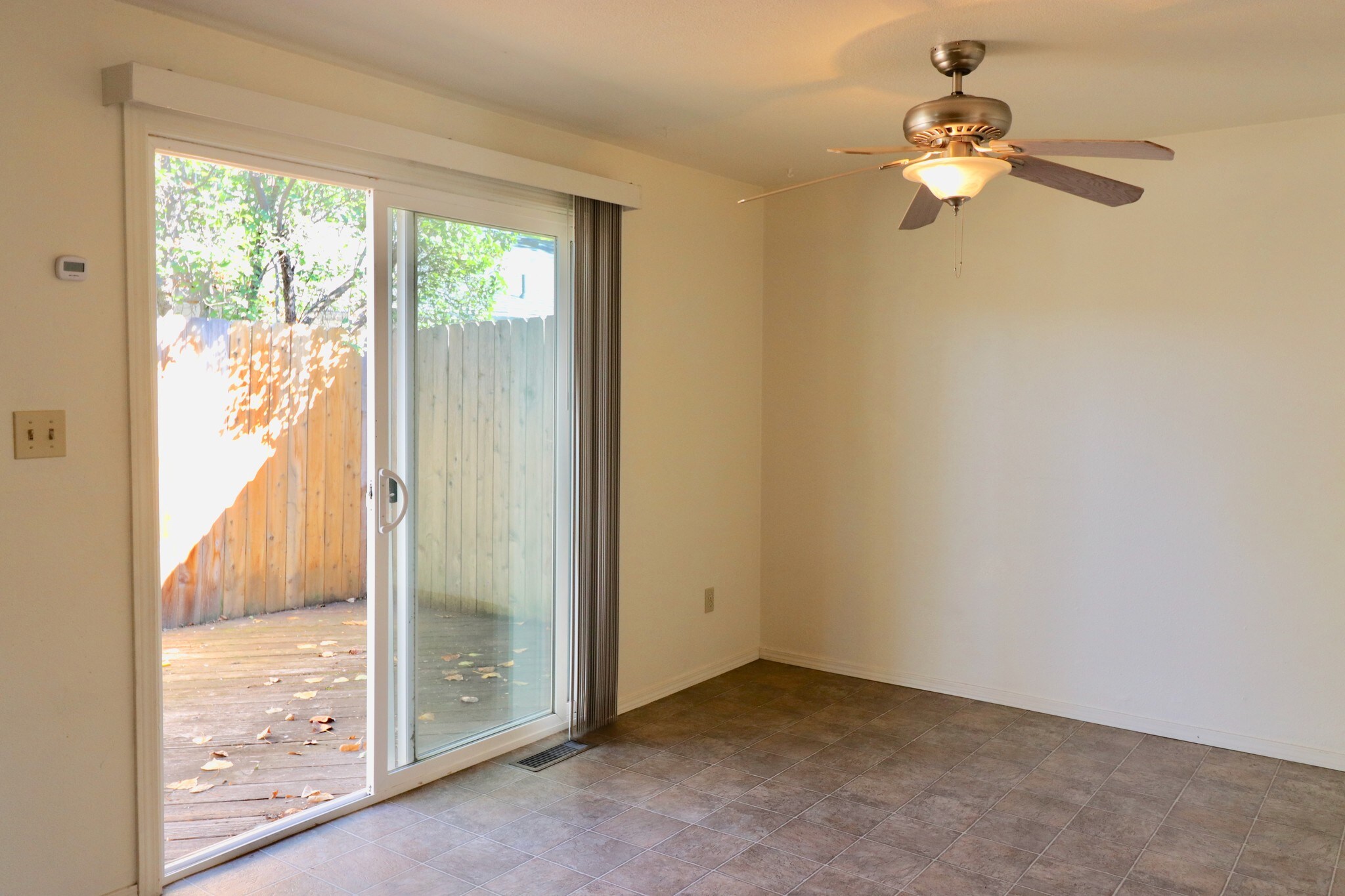 private deck and fenced yard - 204 Gibson St