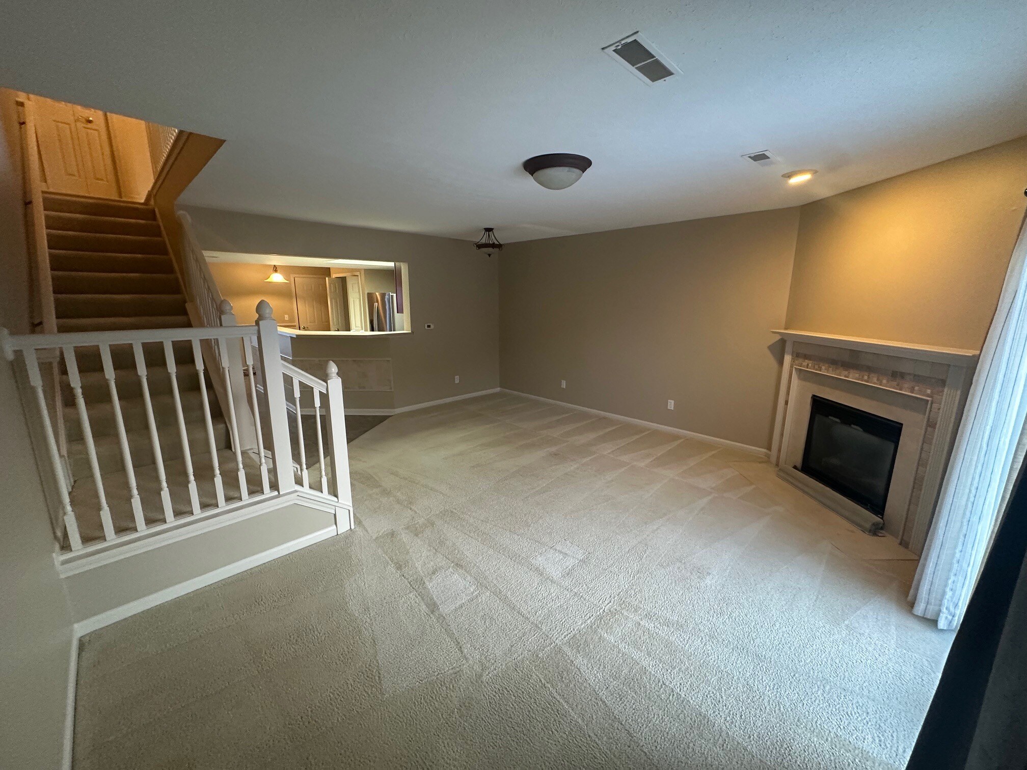 Living Room with Fireplace - 140 Sand Ct