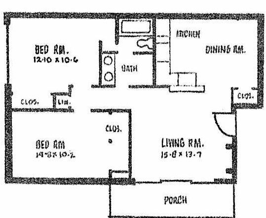 2BR/1BA - El Camino Real
