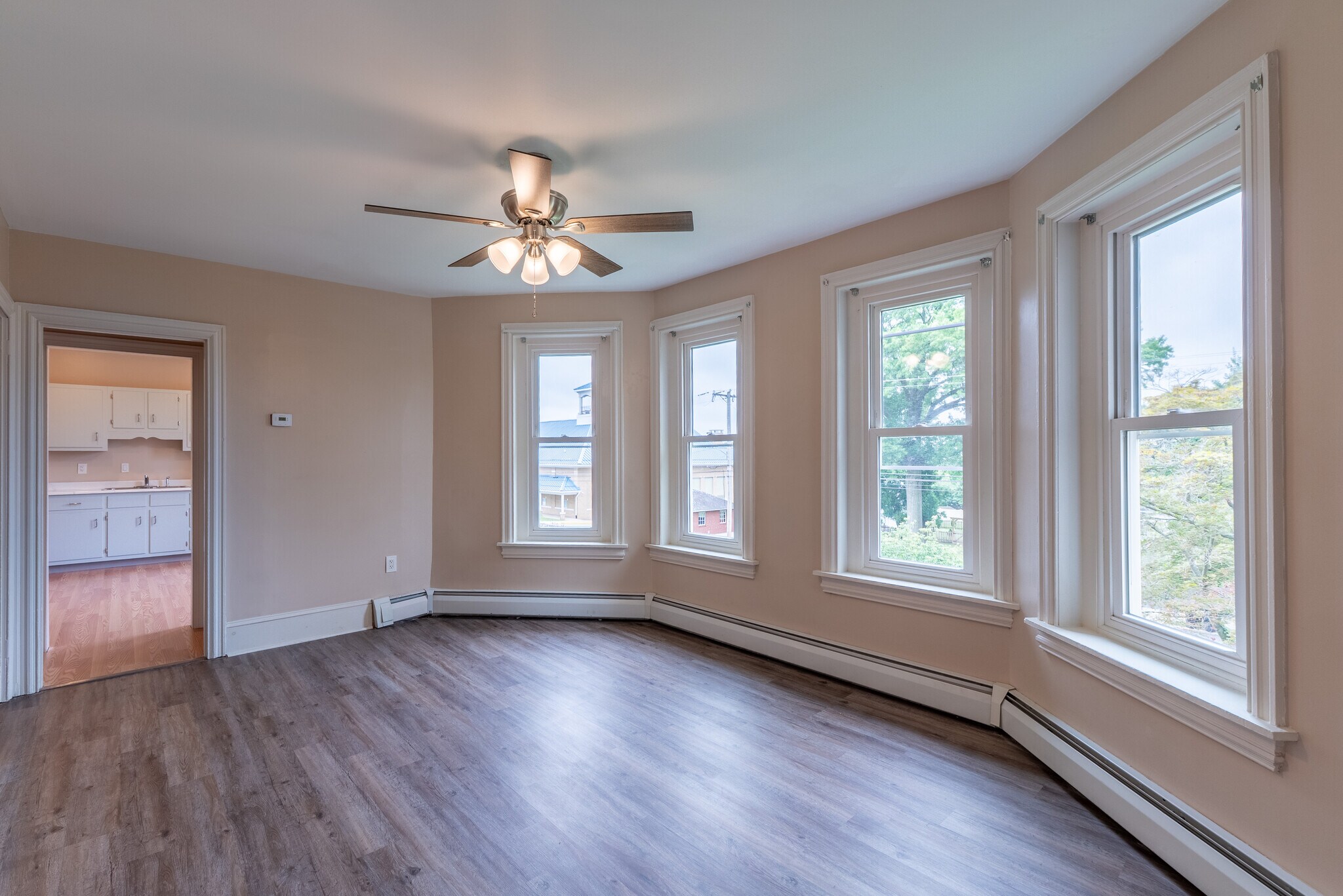 Living room located between Bedroom 1 and Kitchen - 506 Washington St