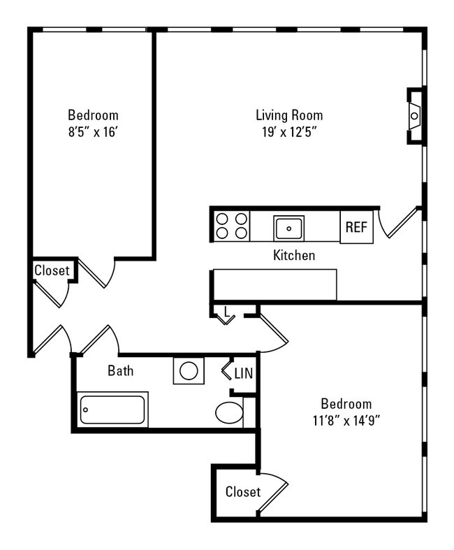Floorplan - Barrington Apartments