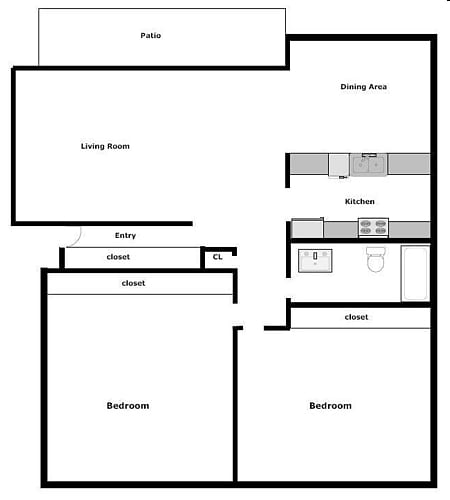 2BR/1BA - The Greenery Apartment Homes