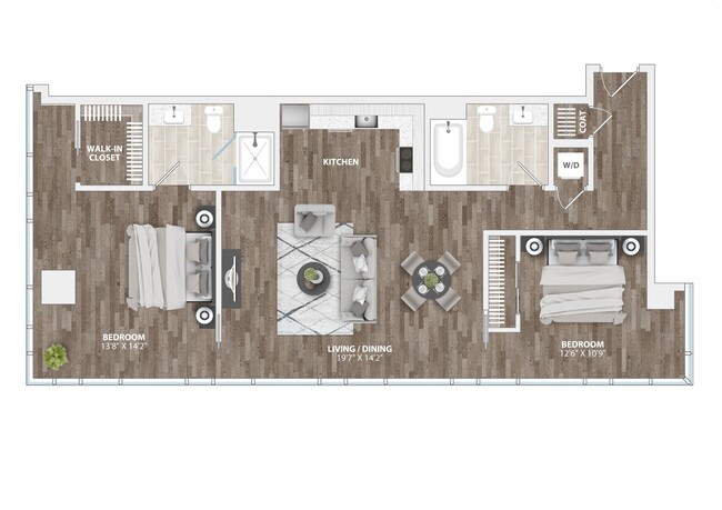 Floorplan - 1305 Dock Street