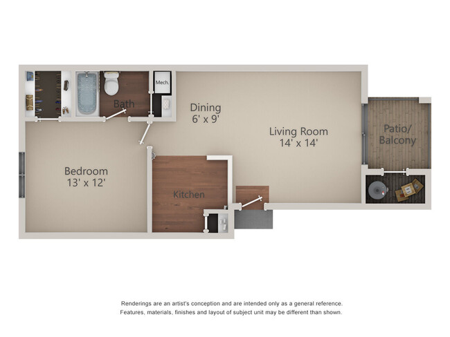 Floorplan - Village Green Apartments