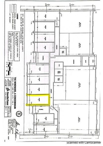 Garage Floor Plan - 607 Randolph St
