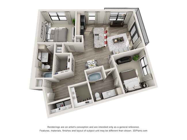 Floorplan - The Mallory Eastside