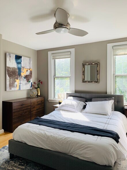 Modern ceiling fan helps the air circulation - 2227 10th St NW