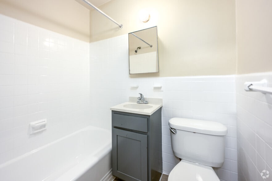 1BR, 1BA - 420SF - Bathroom - Holmead Apartments
