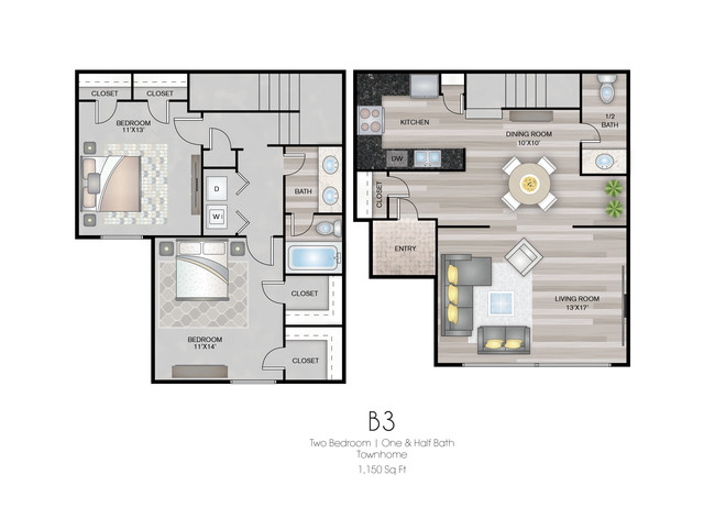 Floorplan - Meadow Ridge Apartments -