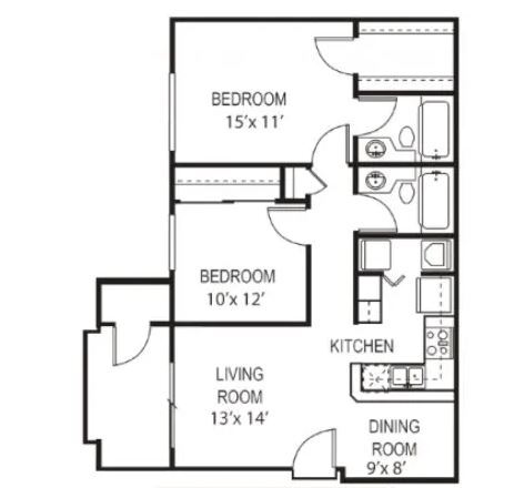 Floorplan - Garden Grove Apartment Homes