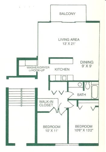 2BR/1BA - Boulder Ridge