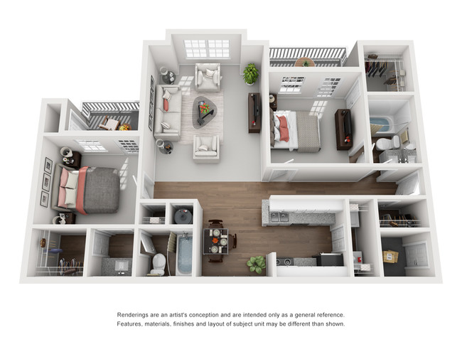 Floorplan - Gentry Square Apartments
