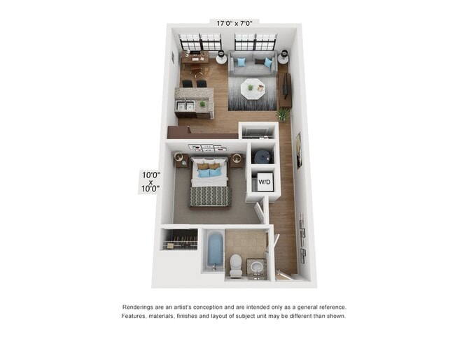 One Bed One Bath - Dill Building