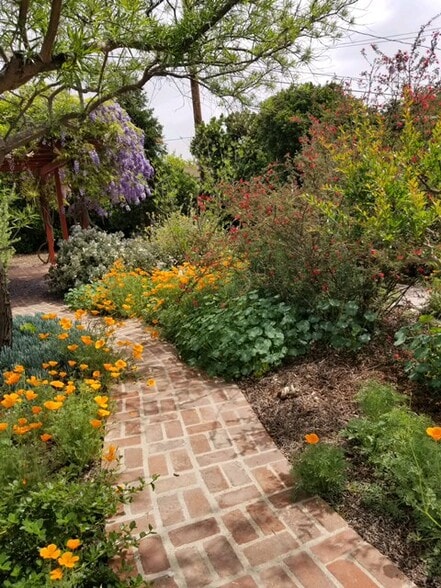 Brick walkway in Backyard - 634 N Naomi St