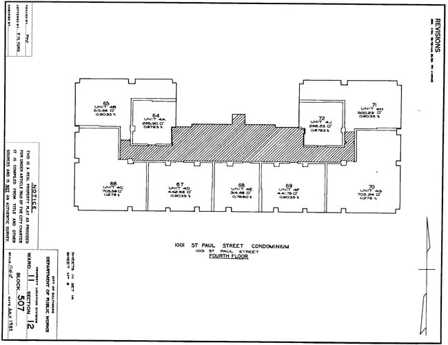 Fourth Floor - Floor Plan - 1001 Saint Paul