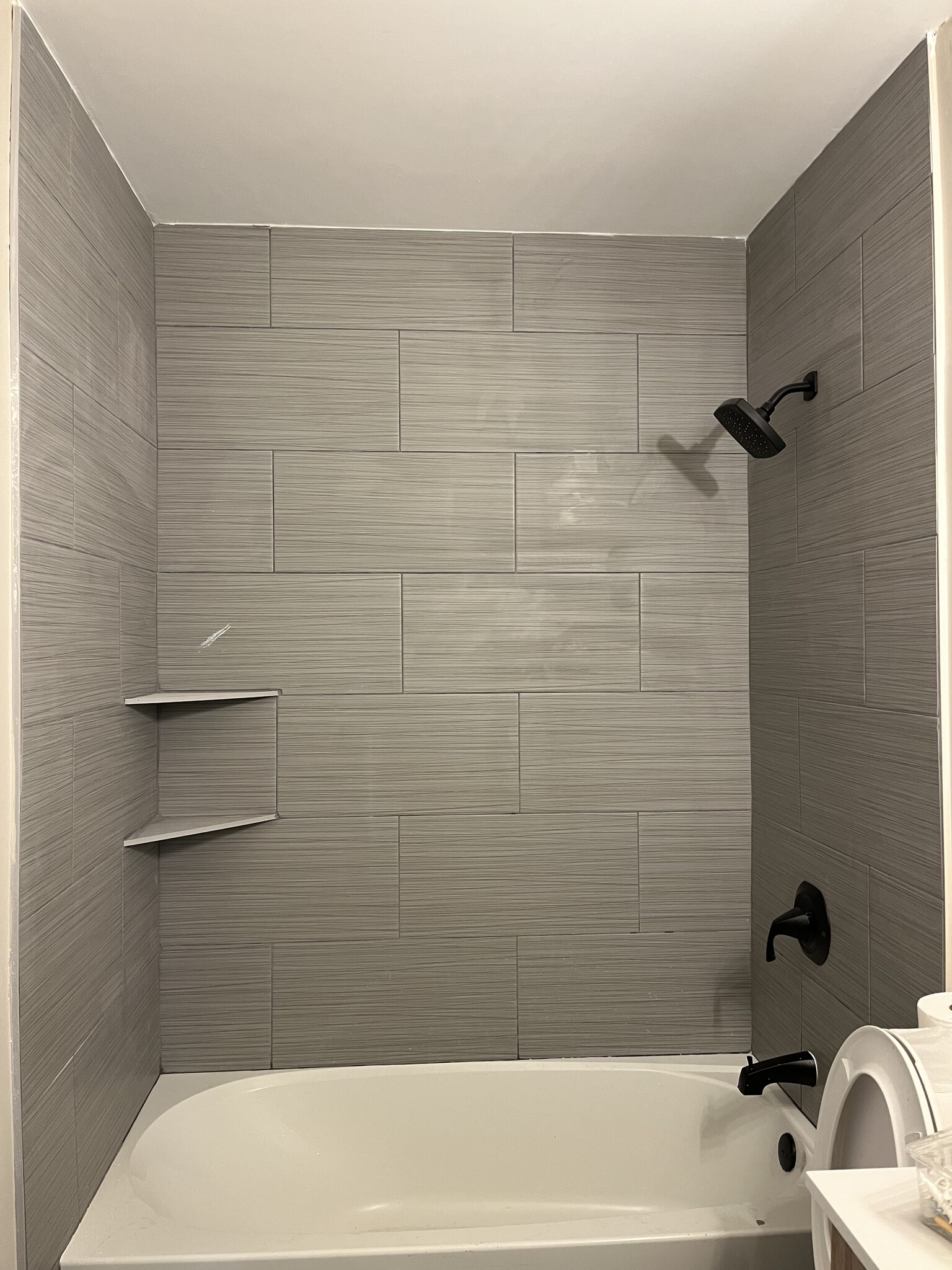 Bathroom tile shower - 2741 Jones Ave