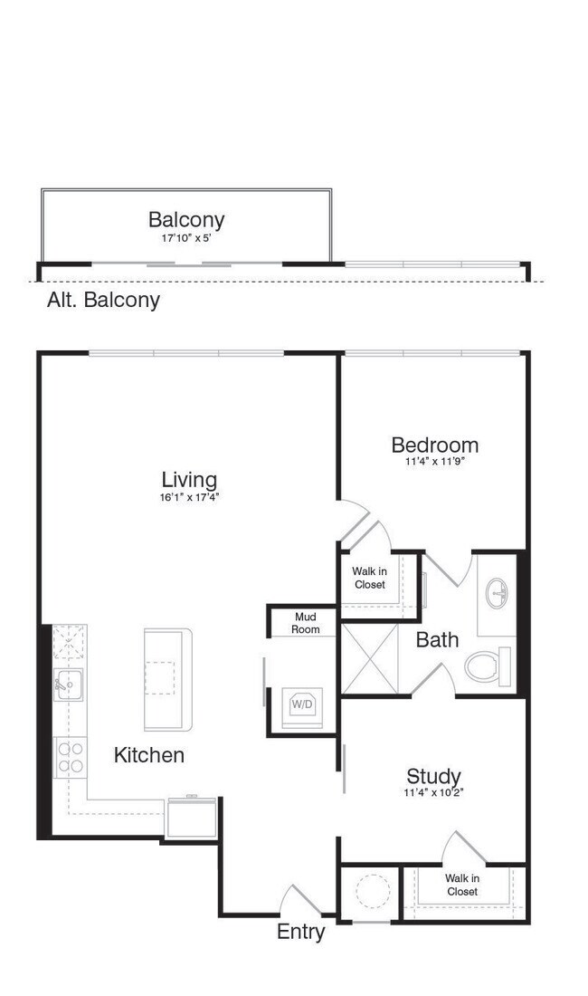 Floorplan - The Katy at Victory Park