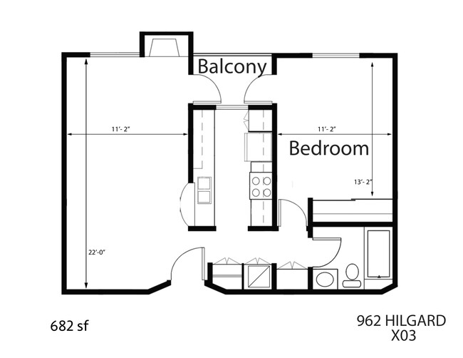 Floorplan - Chateau Hilgard