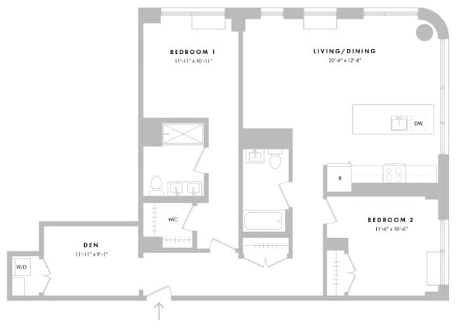 Floorplan - The Hazel Jersey City