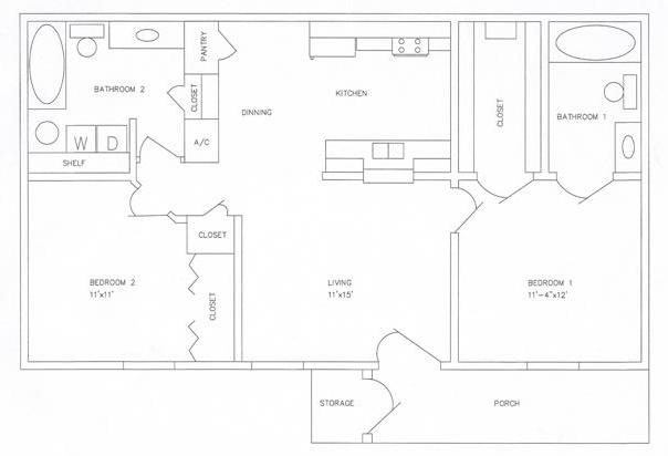 2BR/2BA - Anderson Apartments