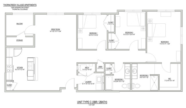 'C' Floorplan - Village at Thorncreek