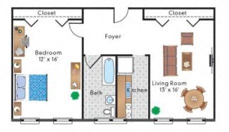 Floorplan - The Rodman Apartments