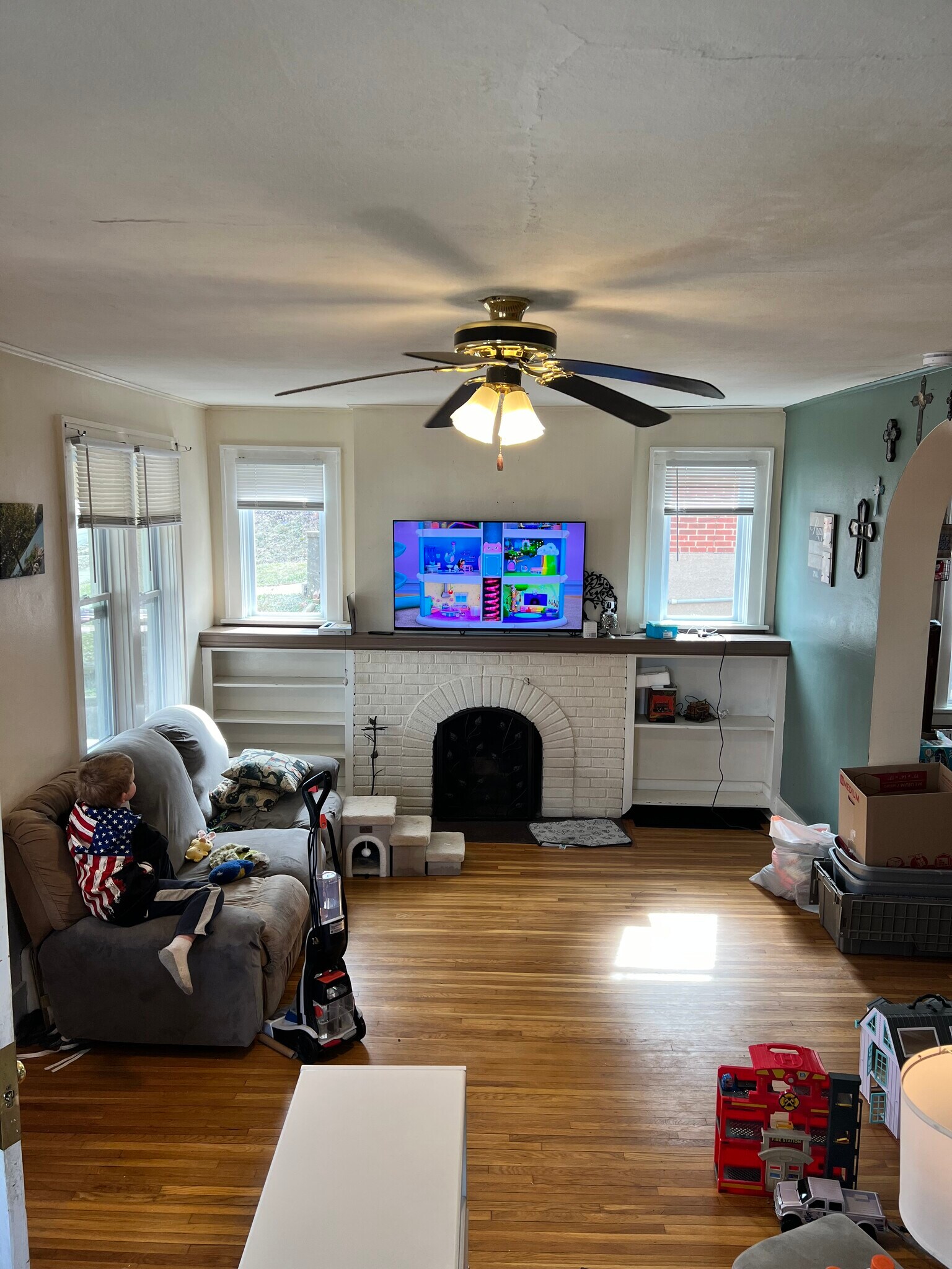 Living room fireplace - 810 E McCarty St