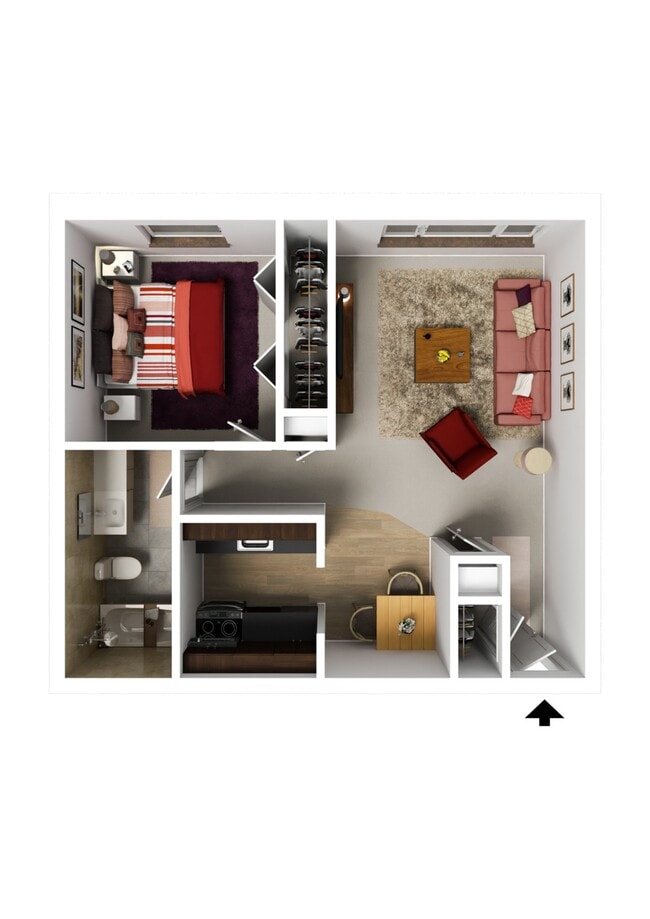 One Bedroom Apartment - Maryland Arms Apartments