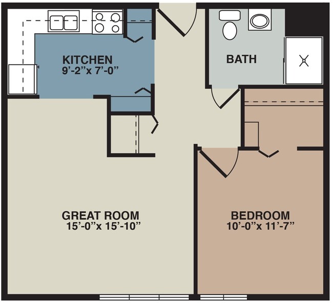 Floorplan - Lincoln Center Apartments