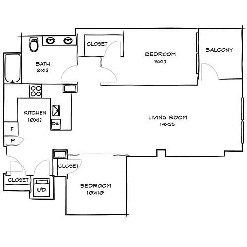 Floorplan - Indigo Apartments