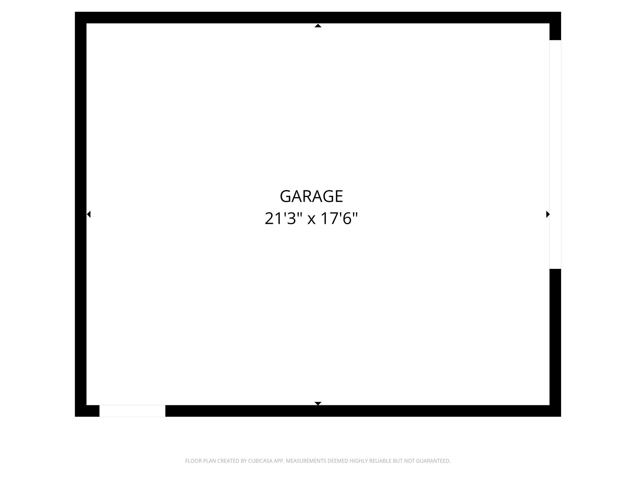 Garage Floor Plan - 7528 Catalpa Ave