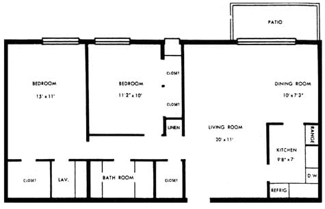 2BR/1.5BA - Granada Gardens Apartments & Townhomes