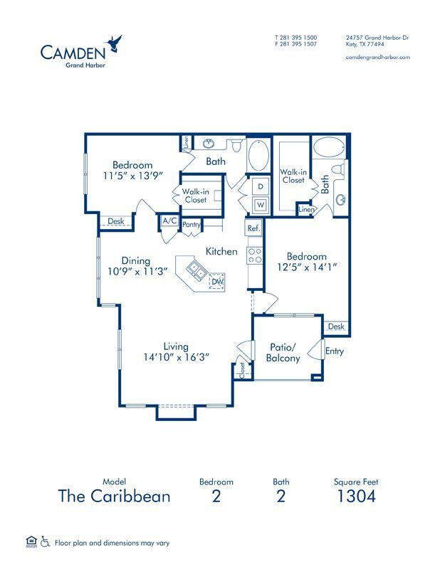 Floorplan - Camden Grand Harbor