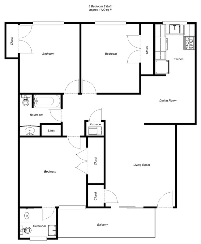 Floorplan - Midtown Apartments